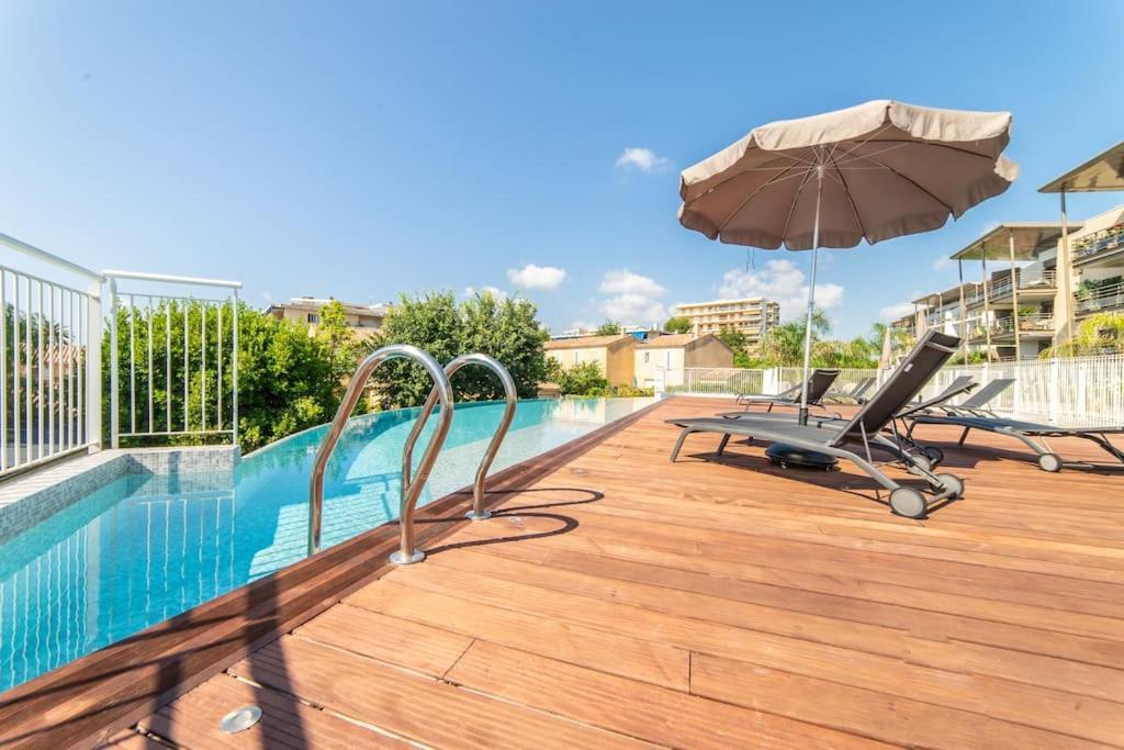 Апартаменти A7- 2 Bdr Sea & Mountain View - Ac, Parking, Pool & Terrace Антіб Екстер'єр фото