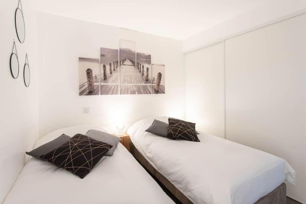 Апартаменти A7- 2 Bdr Sea & Mountain View - Ac, Parking, Pool & Terrace Антіб Екстер'єр фото