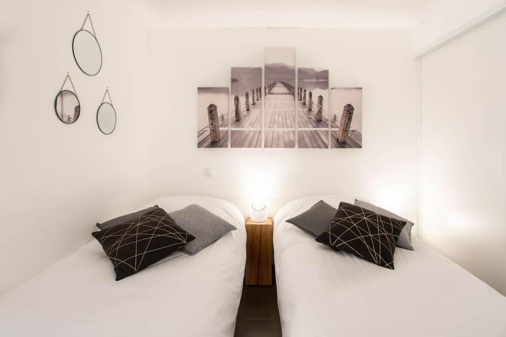 Апартаменти A7- 2 Bdr Sea & Mountain View - Ac, Parking, Pool & Terrace Антіб Екстер'єр фото